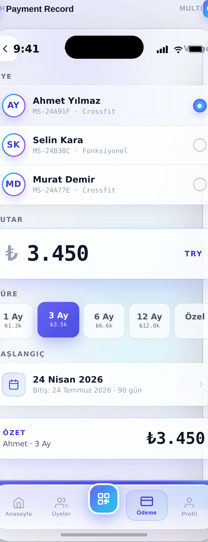 Ödeme Kaydı